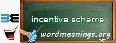 WordMeaning blackboard for incentive scheme